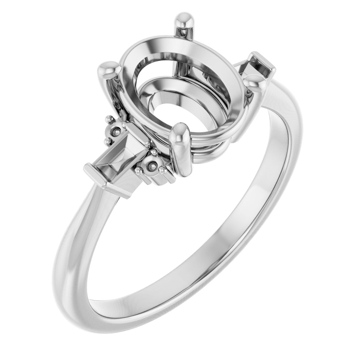 Accented Engagement Ring
