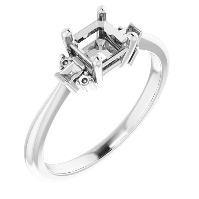 Accented Engagement Ring