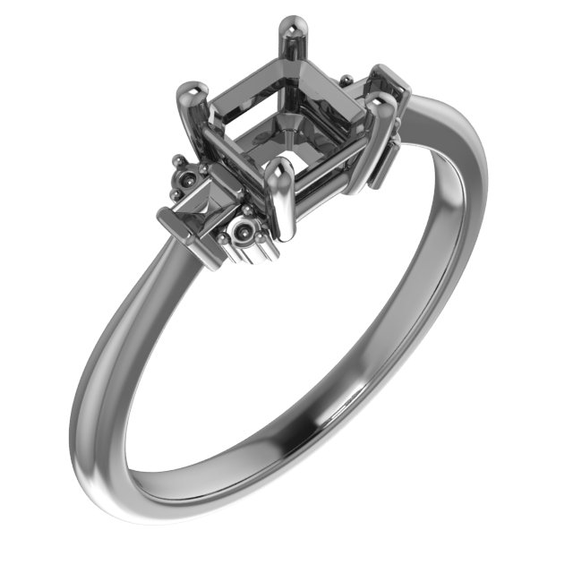 11x9 mm Emerald Engagement Ring Mounting
