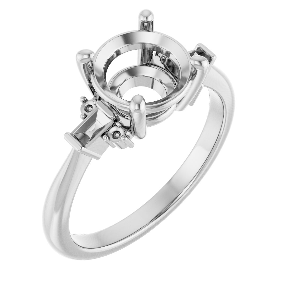 Accented Engagement Ring