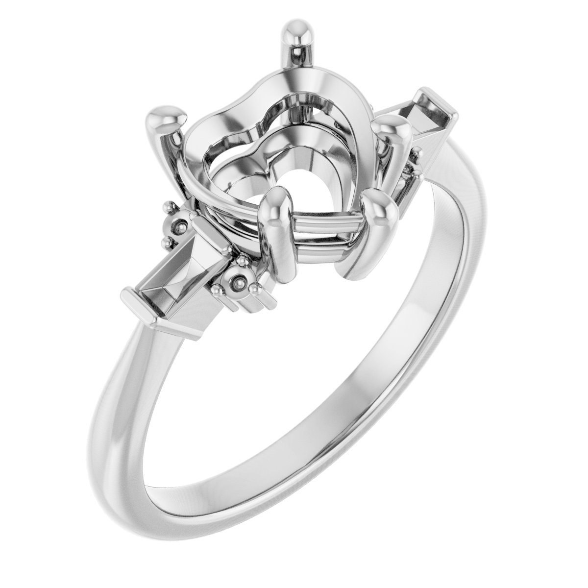 Accented Engagement Ring