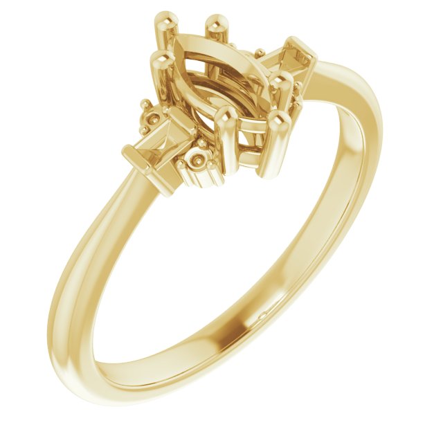 Accented Engagement Ring