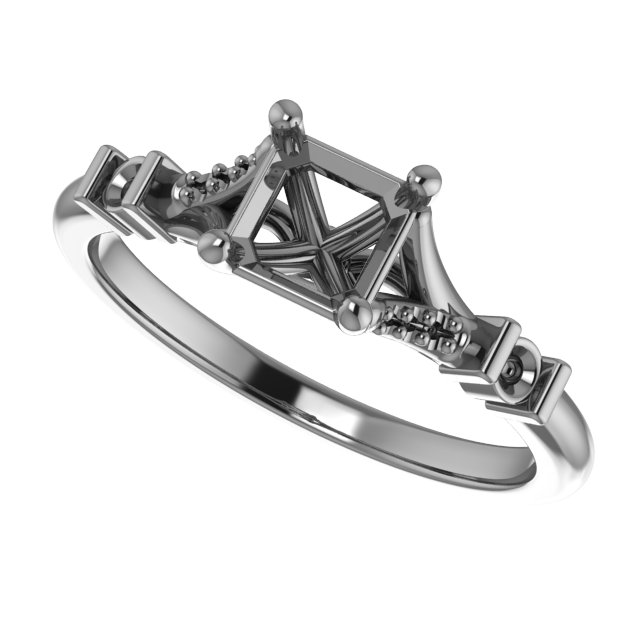 12x6 mm Marquise Engagement Ring Mounting view 5