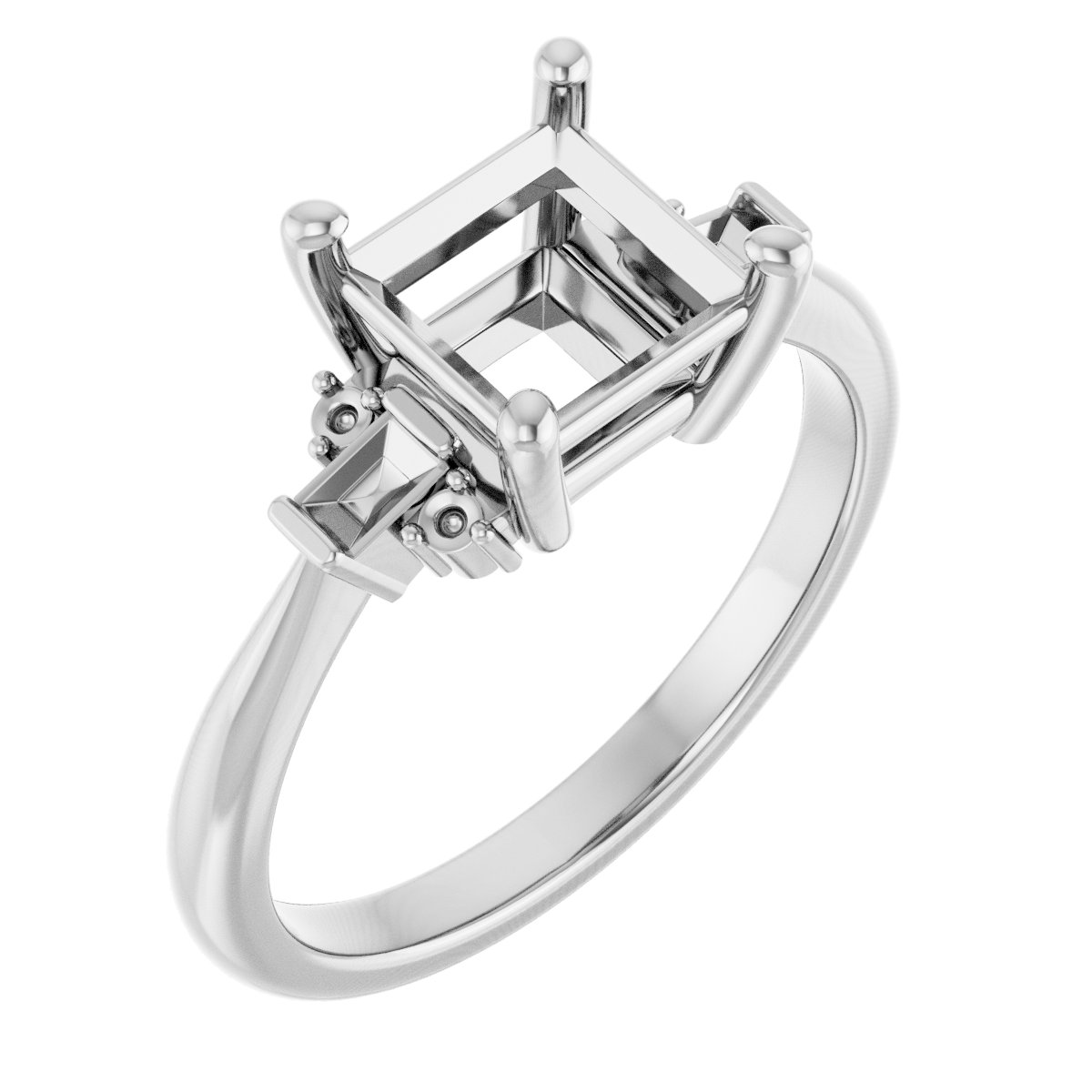 Accented Engagement Ring