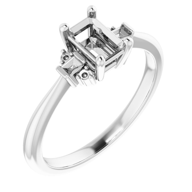 Accented Engagement Ring