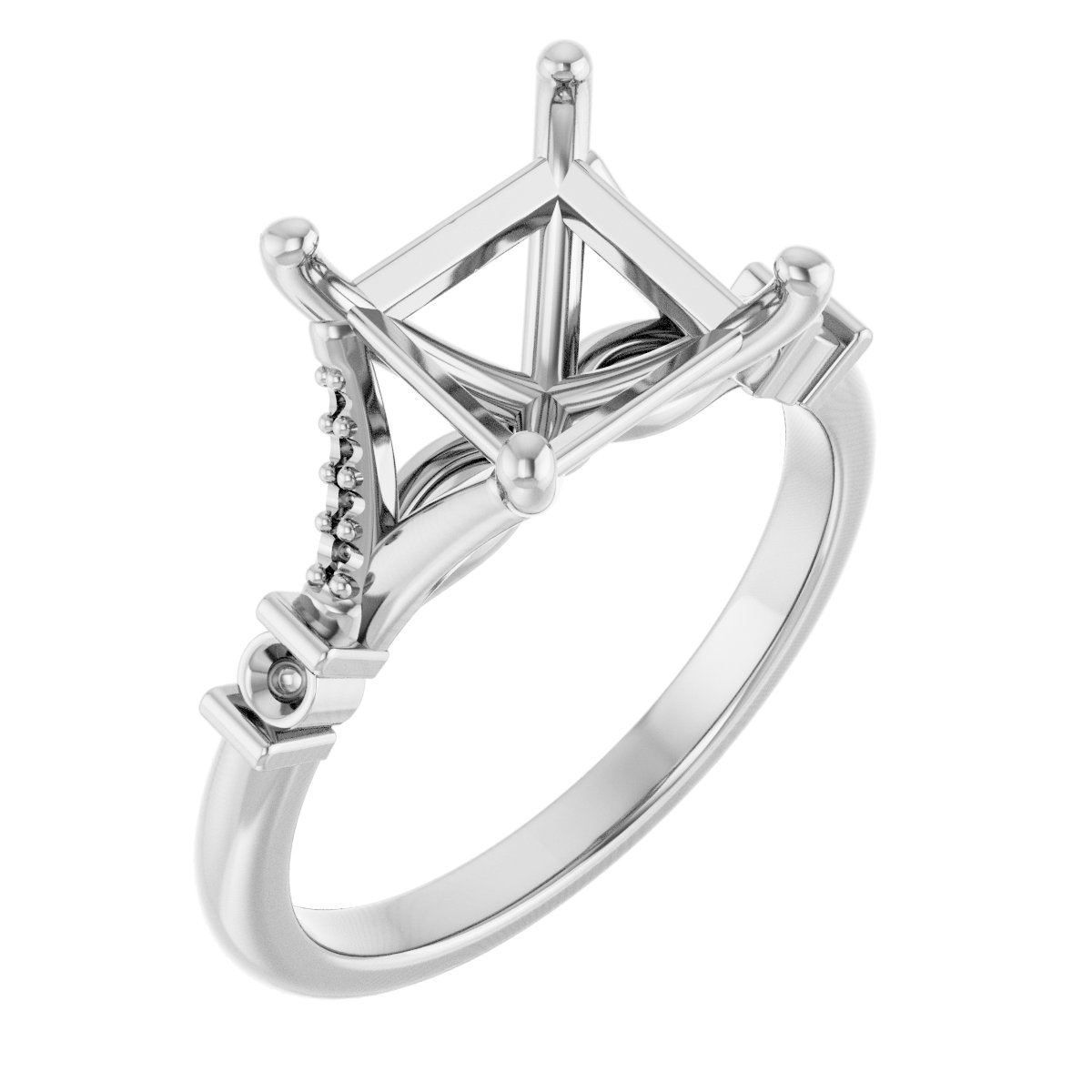 Accented Engagement Ring