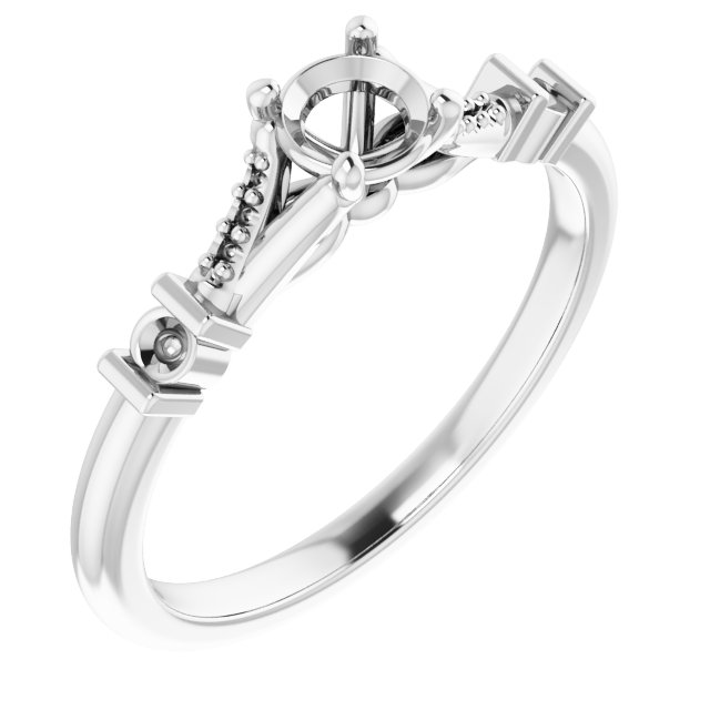 Accented Engagement Ring