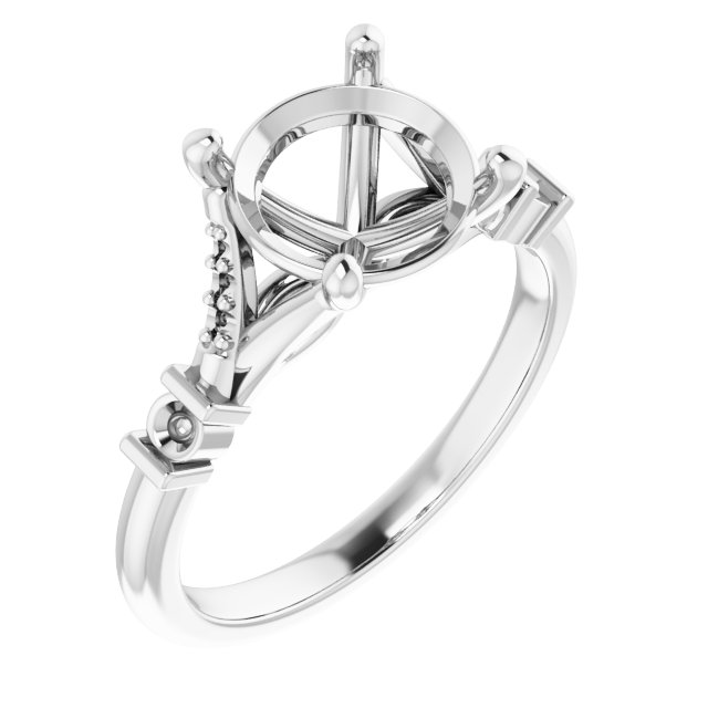 Accented Engagement Ring