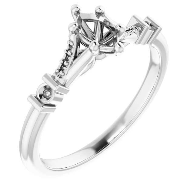 Accented Engagement Ring