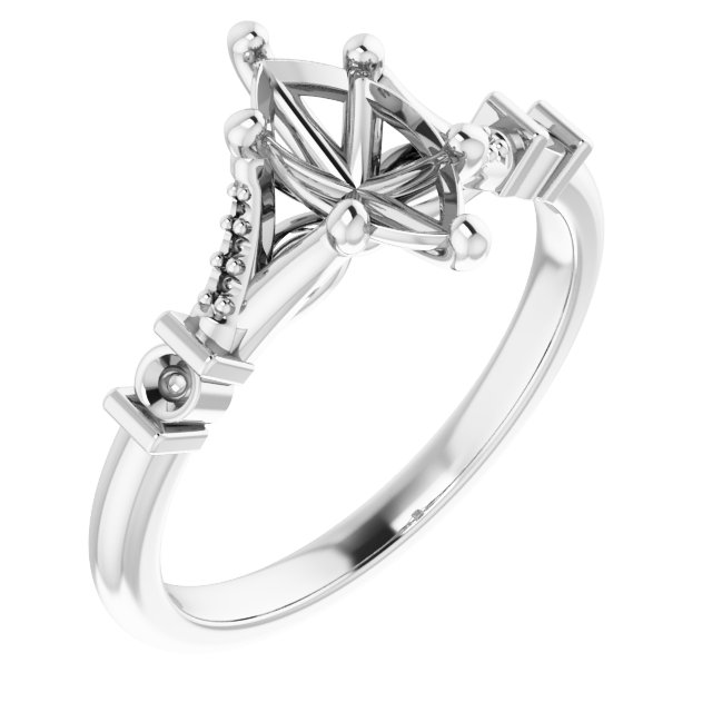 Accented Engagement Ring