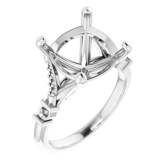 Accented Engagement Ring