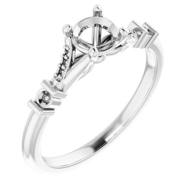 Accented Engagement Ring