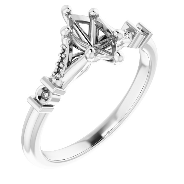 Accented Engagement Ring