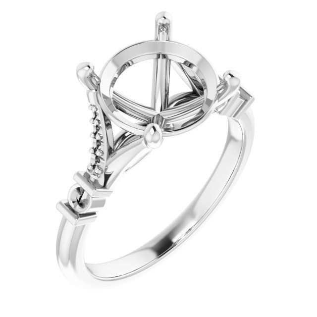 Accented Engagement Ring