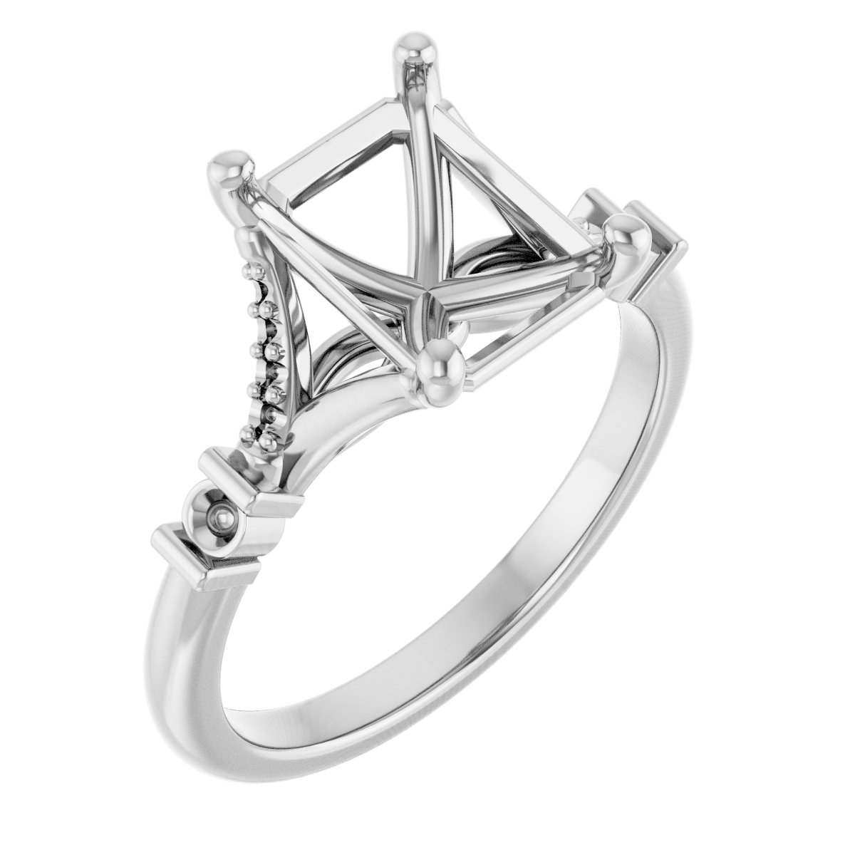 Accented Engagement Ring