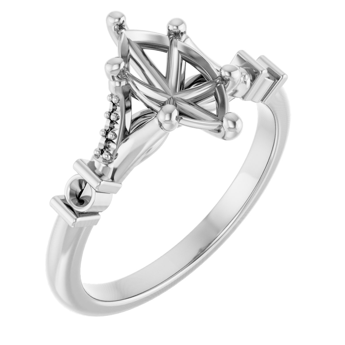 Accented Engagement Ring