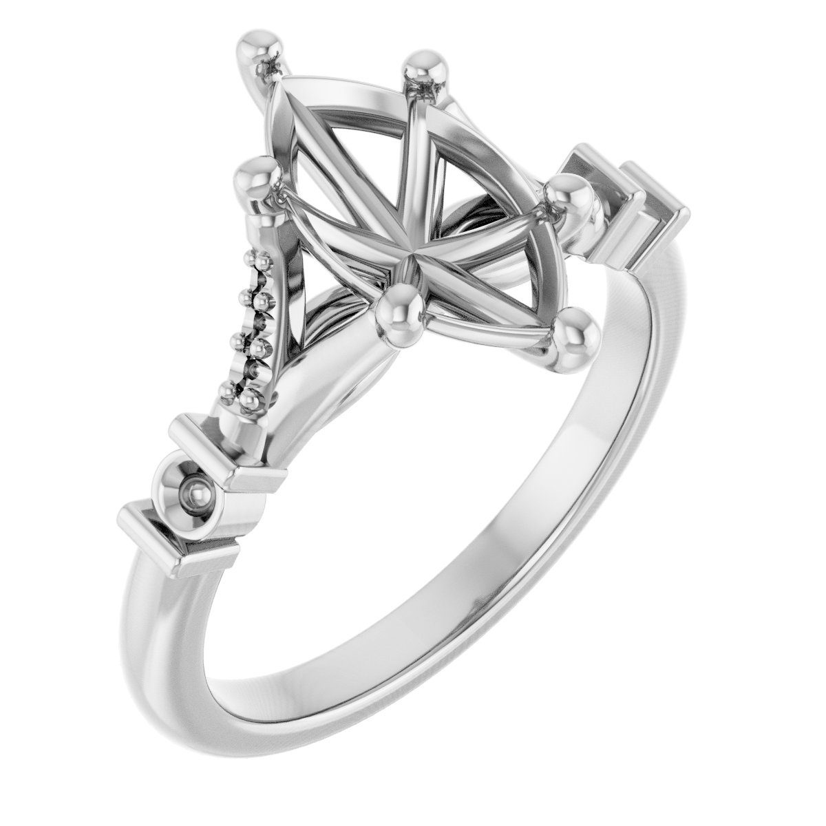 Accented Engagement Ring