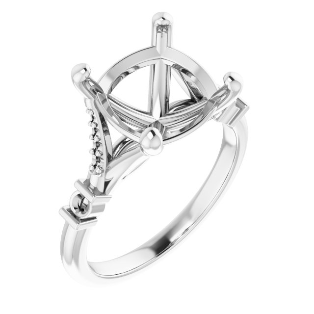 Accented Engagement Ring