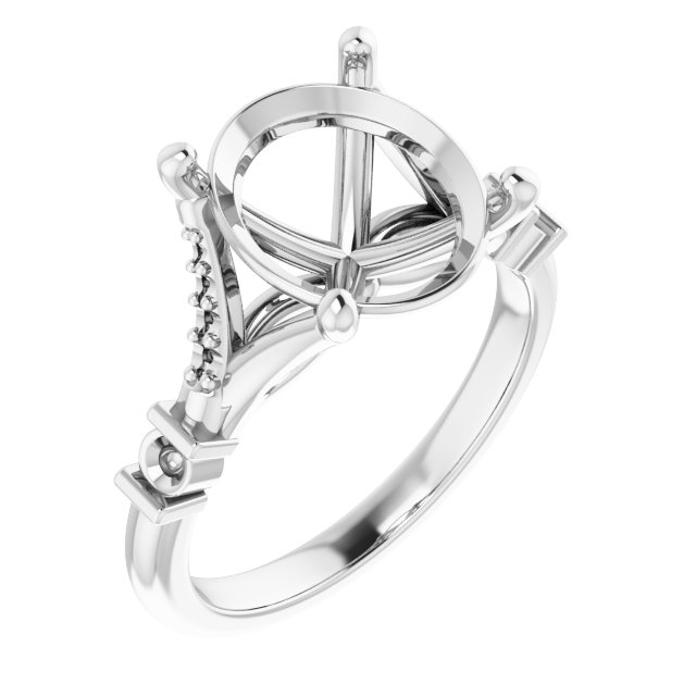 Accented Engagement Ring