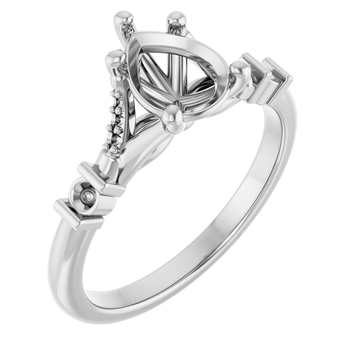 Accented Engagement Ring