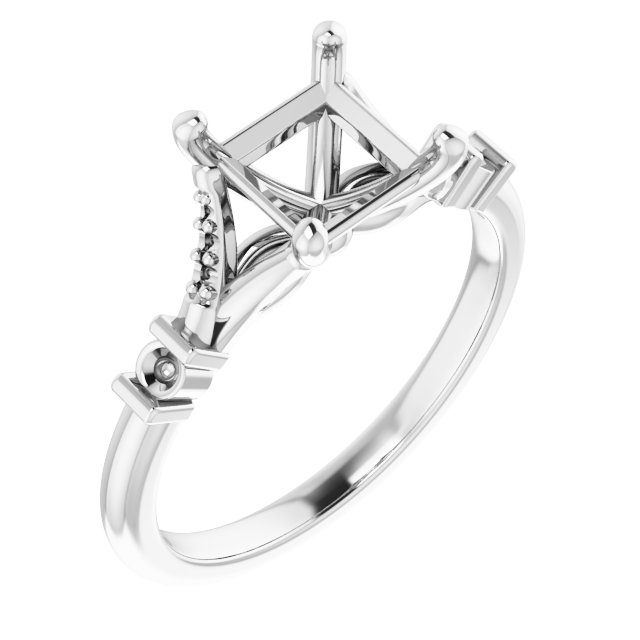 Accented Engagement Ring