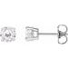 Sterling Silver 5 mm Stuller Lab-Grown Moissanite Stud Earrings with Friction Post