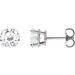 14K White 6.5 mm Stuller Lab-Grown Moissanite Stud Earrings