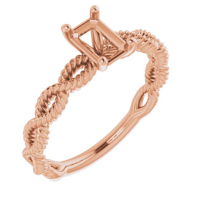 Solitaire Infinity-Inspired Engagement Ring