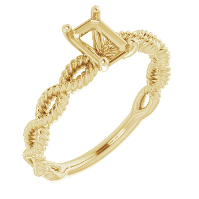Solitaire Infinity-Inspired Engagement Ring