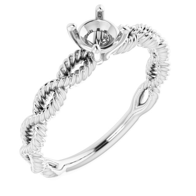Solitaire Infinity-Inspired Engagement Ring
