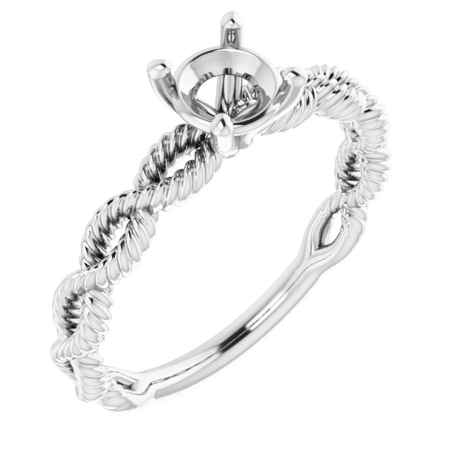 Solitaire Infinity-Inspired Engagement Ring