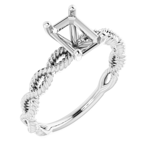 Solitaire Infinity-Inspired Engagement Ring