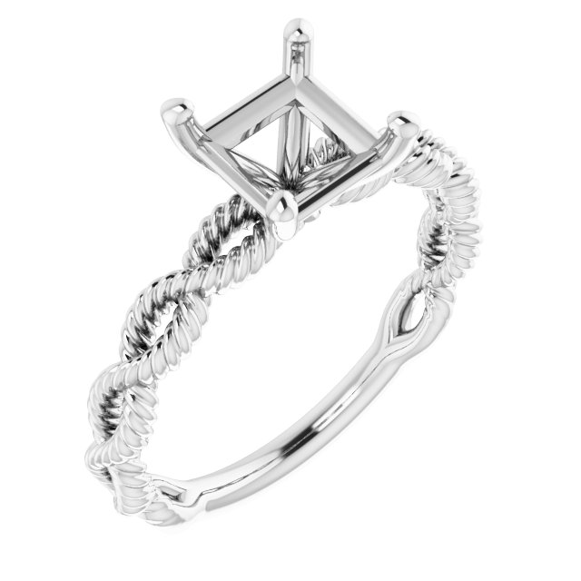 Solitaire Infinity-Inspired Engagement Ring