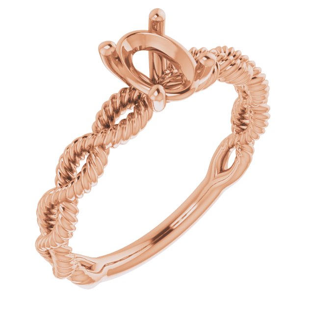 Solitaire Infinity-Inspired Engagement Ring