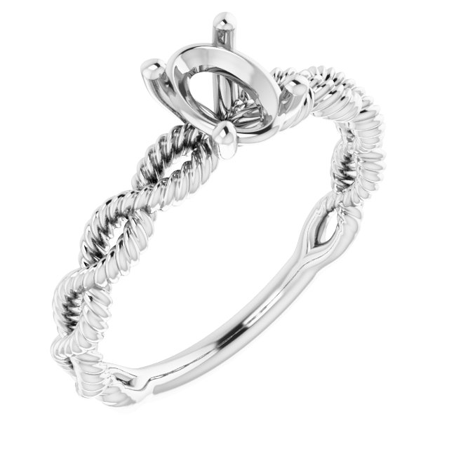 Solitaire Infinity-Inspired Engagement Ring