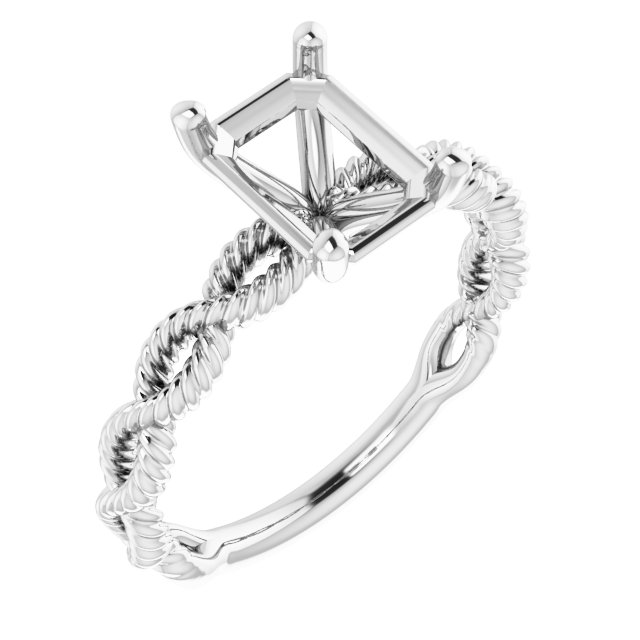 Solitaire Infinity-Inspired Engagement Ring