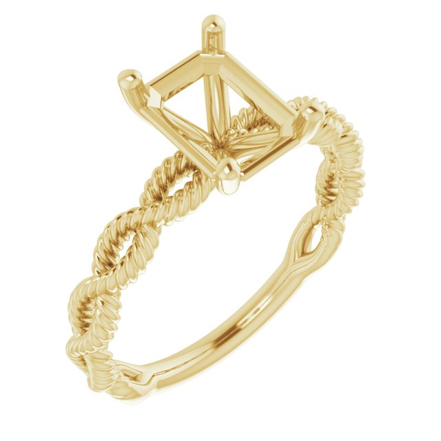 Solitaire Infinity-Inspired Engagement Ring