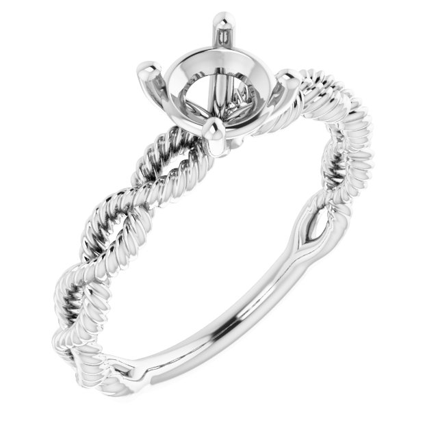 Solitaire Infinity-Inspired Engagement Ring