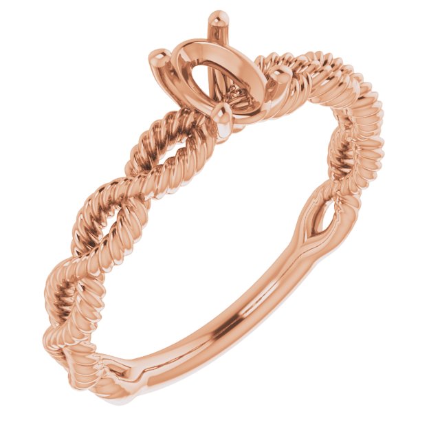 Solitaire Infinity-Inspired Engagement Ring