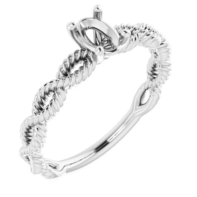 Solitaire Infinity-Inspired Engagement Ring