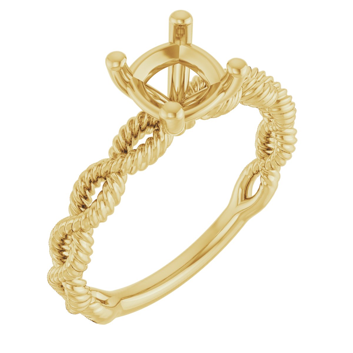 Solitaire Infinity-Inspired Engagement Ring