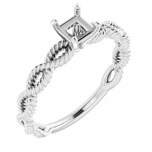 Solitaire Infinity-Inspired Engagement Ring