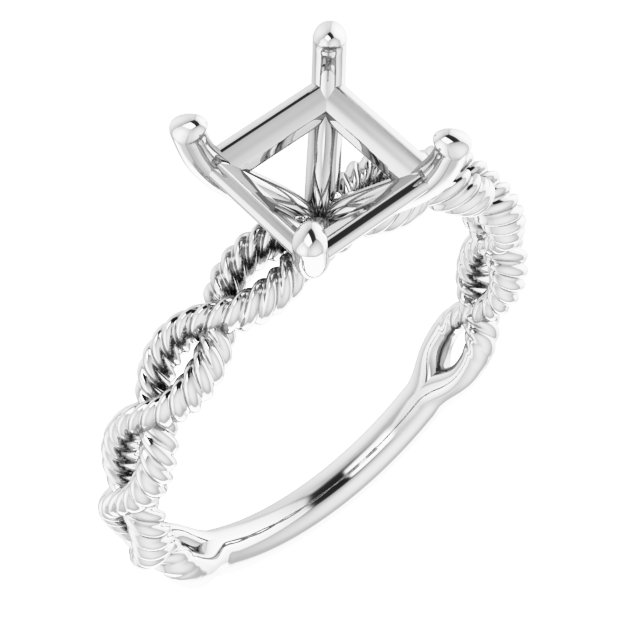 Solitaire Infinity-Inspired Engagement Ring