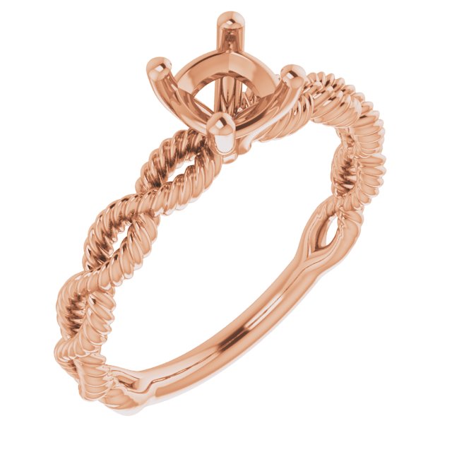Solitaire Infinity-Inspired Engagement Ring