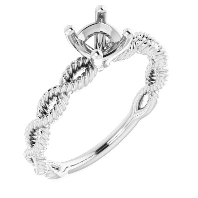 Solitaire Infinity-Inspired Engagement Ring
