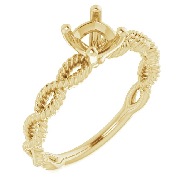Solitaire Infinity-Inspired Engagement Ring