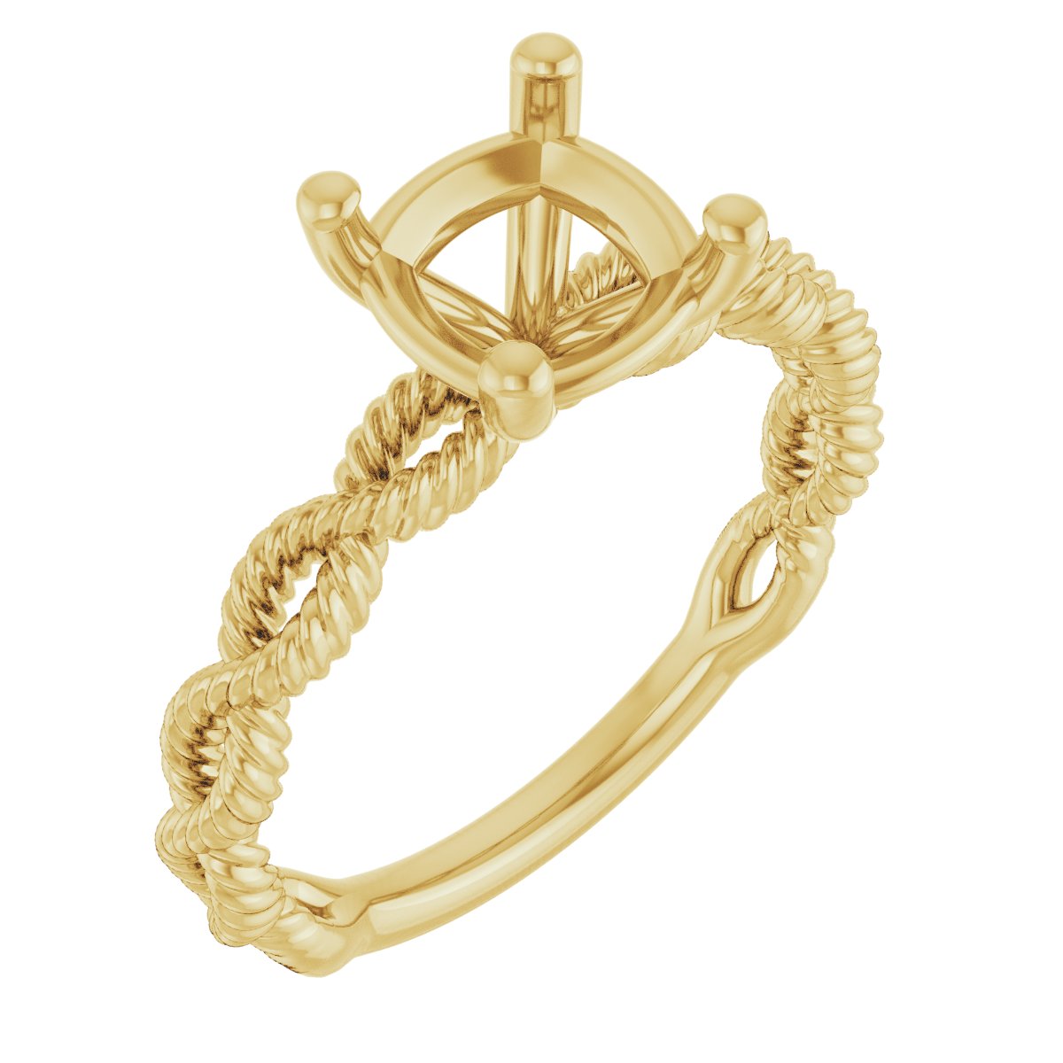 Solitaire Infinity-Inspired Engagement Ring