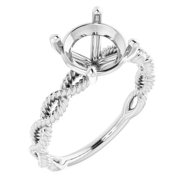 Solitaire Infinity-Inspired Engagement Ring