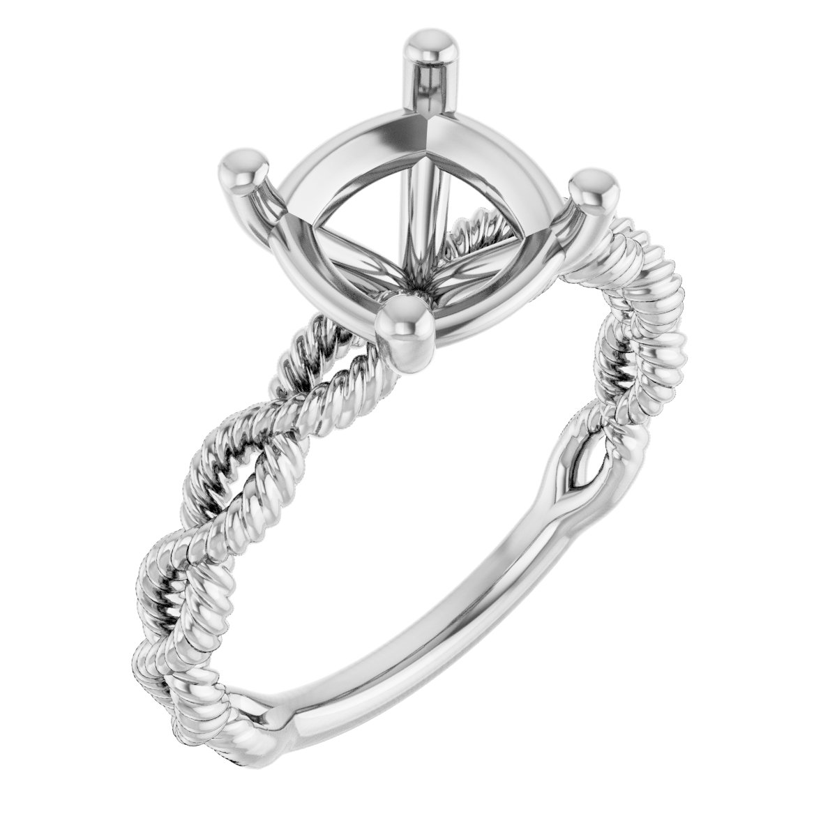 Solitaire Infinity-Inspired Engagement Ring