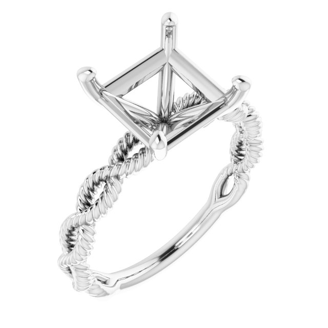 Solitaire Infinity-Inspired Engagement Ring